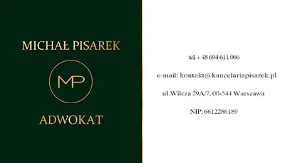 Adwokat Michał Pisarek Kancelaria Adwokacka - Sprawy Karne - Filia w Ostrowcu Świętokrzyskim